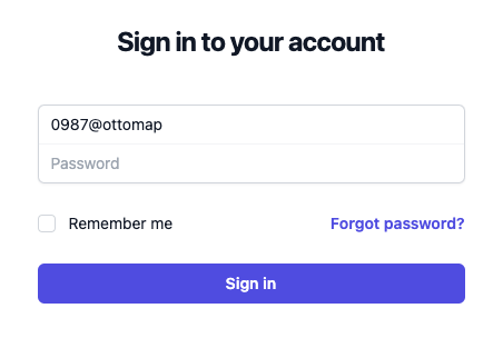 login page example